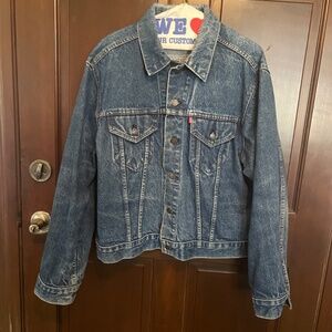 Levis 70s 80s Vintage Type III Denim Trucker Jeans Jacket Mens approx XL 44